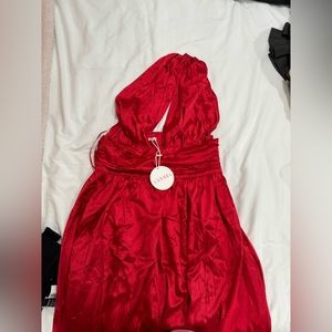 Elegant satin maxi dress